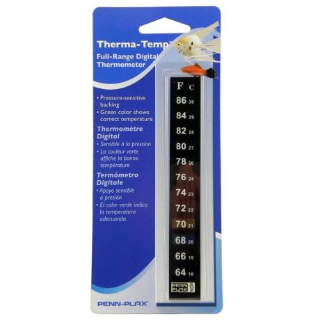 Термометр Penn Plax жидкокристаллический для аквариума (1 шт)