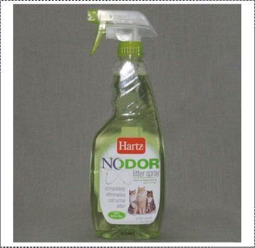 Средство Hartz Nodor litter spray, уничтожающее запахи в кошачьих туалетах (с ароматизатором), 503 мл
