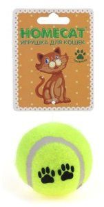 Игрушка Homecat Мяч теннисный для кошек (Ø 6,3 см, )