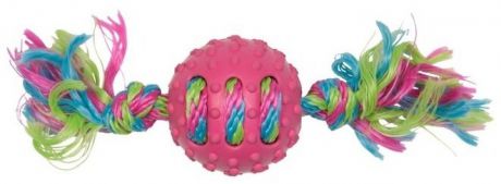 Игрушка Chomper веревочная с резиновым мячом для собак (1 шт)