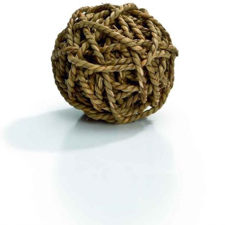 Игрушка I.P.T.S. Beeztees Мячик из плетёной соломы для грызунов (8 см, )