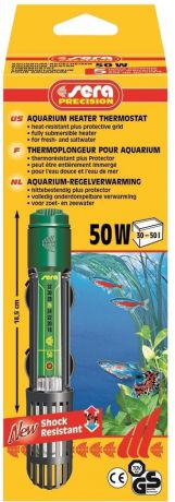Нагреватель Sera Precision 50 w для аквариумов 30 - 50 л (18,5 см)