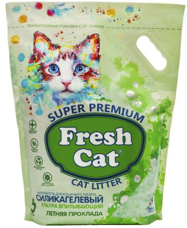 Наполнитель Fresh Cat Летняя прохлада для кошек (2 кг (5 л))