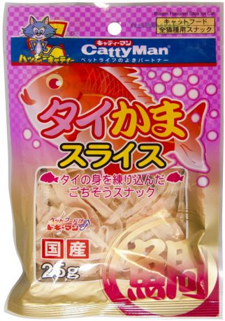Лакомство Premium Pet Japan Тонкая нарезка в виде сашими для кошек (25 г, Из крабового мяса)