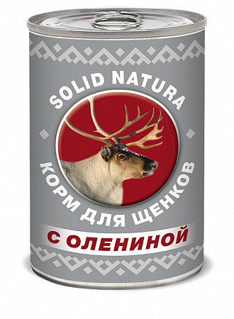 Консервы Solid Natura фаршевое питание для щенков (100 г, Оленина)