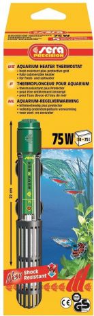 Нагреватель Sera Precision 75 w для аквариумов 50 - 75 л (22 см)