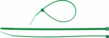 Стяжки кабельные нейлоновые зеленые ЗУБР КС-З1 2.5 x 150 мм, 100 шт