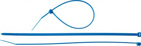 Стяжки кабельные нейлоновые синие ЗУБР КС-С1 2.5 x 100 мм, 100 шт