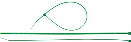 Стяжки кабельные нейлоновые зеленые ЗУБР КС-З1 3.6 x 300 мм, 100 шт