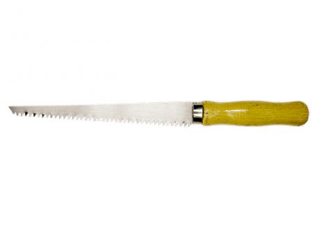 Ручная ножовка по гипсокартону Sparta деревянная рукоятка 180 мм 233905