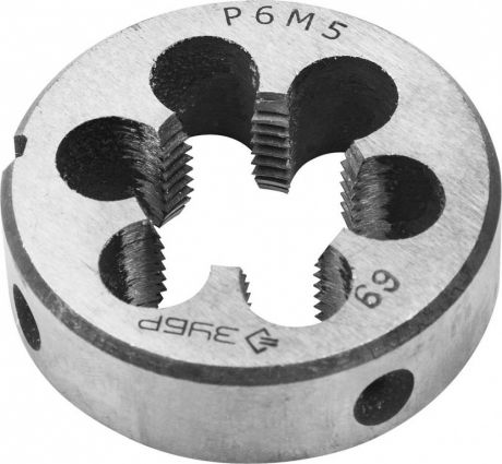 Плашка круглая машинно-ручная для нарезания метрической резьбы ЗУБР 