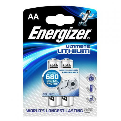Батарейка ENERGIZER S.A Energizer Ultim Lith FR06 AA в бл.2 шт.