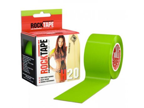 Кинезиотейп Rock Tape Rock Tape H2O зеленый 5смх5м