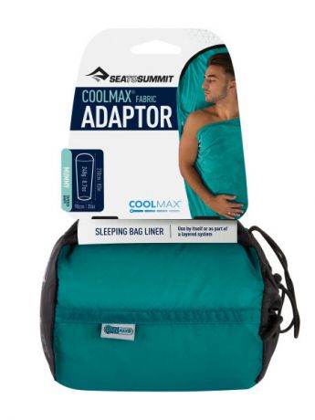 Вкладыш SEATOSUMMIT SeatoSummit Adaptor - Coolmax® Mummy Liner голубой 210см