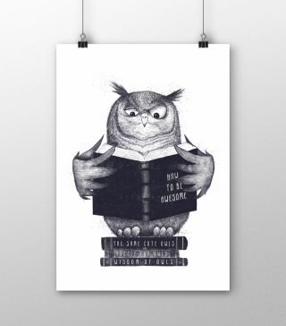 Постеры Мудрая сова
