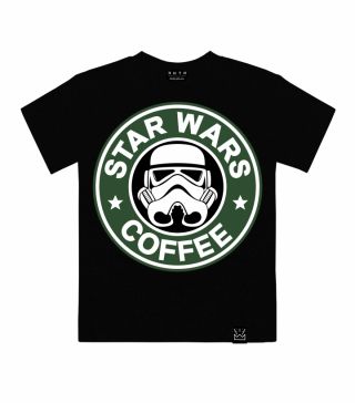 Футболка с принтом StarWars Coffe