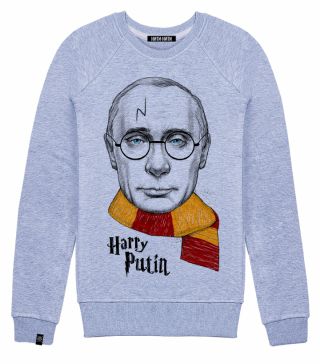 Толстовка с принтом Гарри Путин