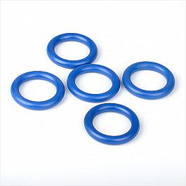Кольца ШтораНаДом Комплект колец из пластмассы для металлического карниза, синий, диаметр 28 мм
