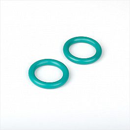 Кольца ШтораНаДом Комплект колец из пластмассы для металлического карниза, зеленый, диаметр 28 мм