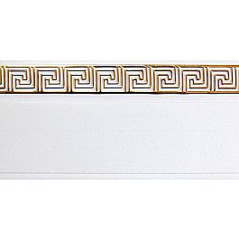 Карнизы Карниз потолочный пластиковый без поворота "Греция", 2 ряда, белый, 160 см