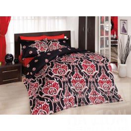 Постельное белье Altinbasak Комплект постельного белья ALTINBASAK OTTOMAN Сатин (2 спальный), черный, красный