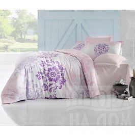 Постельное белье Altinbasak Комплект постельного белья ALTINBASAK ILMA Сатин (2 спальный), розовый