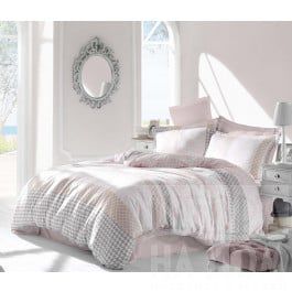 Постельное белье Altinbasak Комплект постельного белья ALTINBASAK RISHA Сатин (2 спальный), розовый