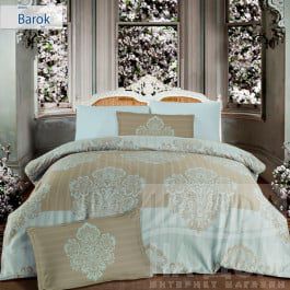 Постельное белье Altinbasak Комплект постельного белья ALTINBASAK BAROK Сатин (2 спальный), бежевый