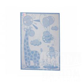 Одеяло Vladi Одеяло детское "Жираф", белый, голубой, 100*140 см