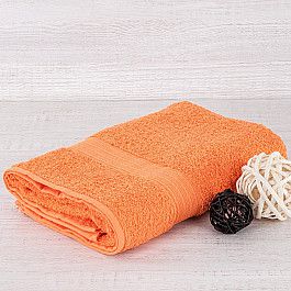 Полотенца Байрамали Полотенце махровое "Арк Байрамали" бордюр косичка, оранжевый, 50*90 см