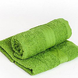 Полотенца Байрамали Полотенце махровое "Арк Байрамали" бордюр косичка, зеленый, 70*140 см