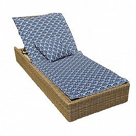 Подушка для сидения Kauffort Подушка на шезлонг "Blue Garden", дизайн 190