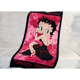 Полотенца Tango Пляжное полотенце Betty Boon, 75*150 см, розовый, черный