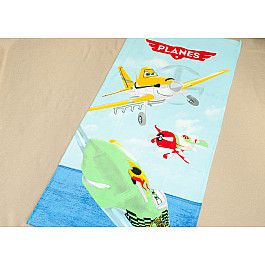 Полотенца Tango Пляжное полотенце Planes, 75*150 см, голубой