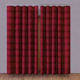 Шторы для комнаты Wisan Комплект штор Primavera №1110068, бордовый