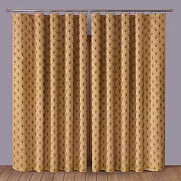 Шторы для комнаты Wisan Комплект штор Primavera №1110083, коричневый