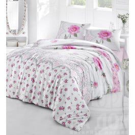 Постельное белье Altinbasak Комплект постельного белья "RANFORCE AHU" (2 спальный), розовый
