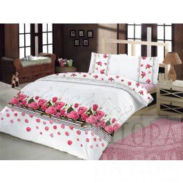 Постельное белье Altinbasak Комплект постельного белья "RANFORCE GULDESTE" (2 спальный), розовый