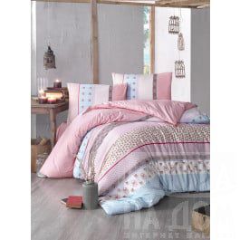 Постельное белье Altinbasak Комплект постельного белья "RANFORCE JUSTO" (2 спальный), розовый
