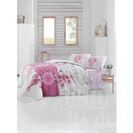 Постельное белье Altinbasak Комплект постельного белья "RANFORCE ROSEN" (2 спальный), розовый