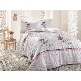 Постельное белье Altinbasak Комплект постельного белья "RANFORCE ALMILA" (2 спальный), розовый