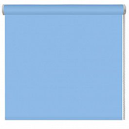 Шторы рулонные ролло DDA Рулонная штора ролло однотонная, голубой, ширина 80 см