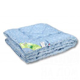 Одеяло Alvitek Одеяло "Лебяжий пух", теплое, голубой, 110*140 см