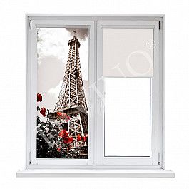 Шторы рулонные Divino DelDecor Рулонная штора термоблэкаут "Весна в Париже", 52 см