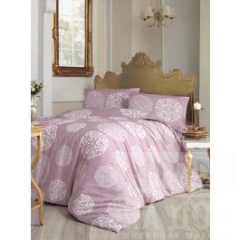 Постельное белье Altinbasak Комплект постельного белья "RANFORCE BELLO" 50х70*1 (1.5 спальный), грязно-розовый