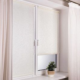 Шторы рулонные Delfa Рулонная штора "Венеция", белый, ширина 48 см