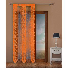 Шторы нити Кисея нитяная штора Jga, оранжевый, 100*250 см