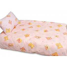 Постельное белье Alvitek КПБ поплин детский "Сонное царство", розовый (Новорожденный)