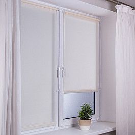 Шторы рулонные ШтораНаДом Рулонная штора "Сантайм Роял", кремовый, ширина 48 см