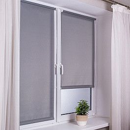 Шторы рулонные ШтораНаДом Рулонная штора "Сантайм Роял", серый, ширина 34 см